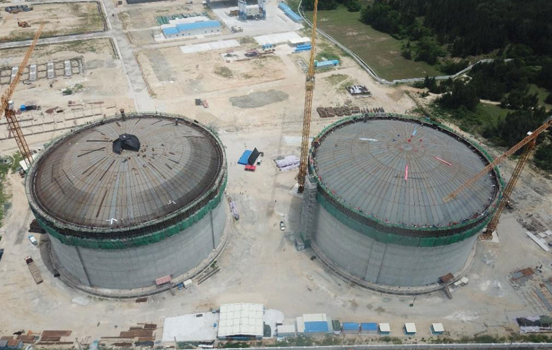 張家港中集圣達(dá)因2X20000m3LNG儲罐項(xiàng)目