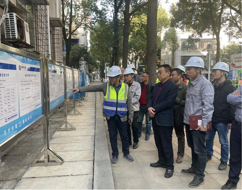 葉建國帶隊督查公司岳陽中心城區污水項目