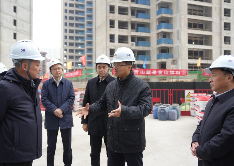 2024年12月26日，湖南省委常委、岳陽市委書記謝衛(wèi)江到四化建南區(qū)改造項目九禧府樓盤調(diào)研