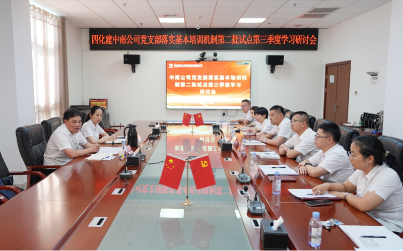 中國化學(xué)四化建基層黨組織落實基本培訓(xùn)機制第二批試點第三季度學(xué)習(xí)研討①